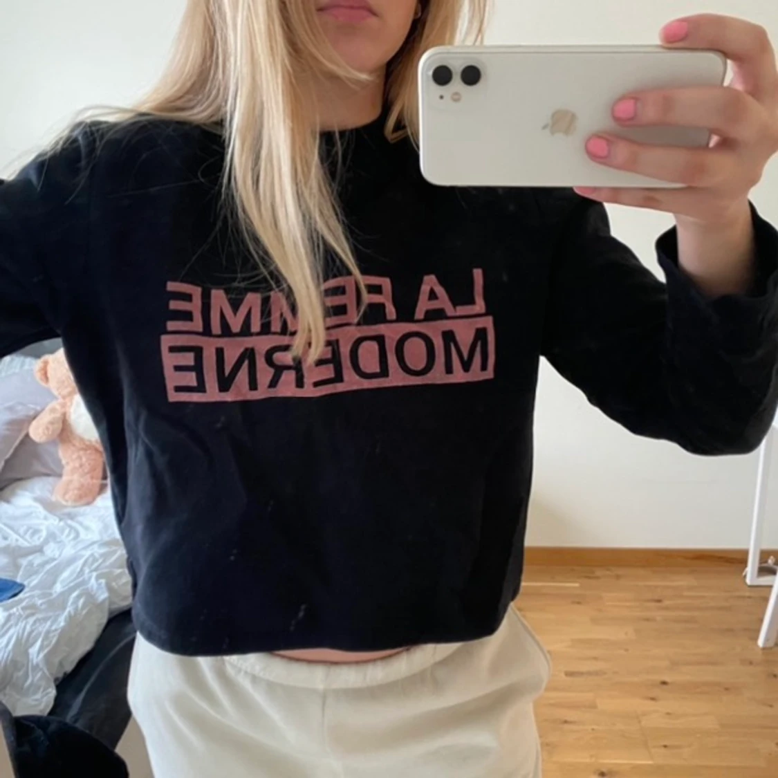 Svart sweatshirt 