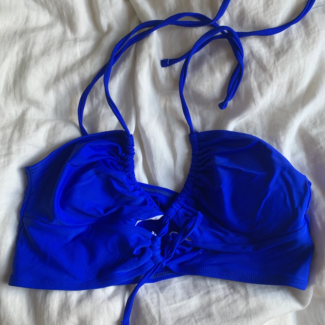 Blå bikini överdel S/M - 90