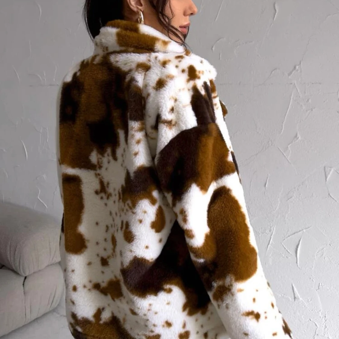 Kofta med ko mönster