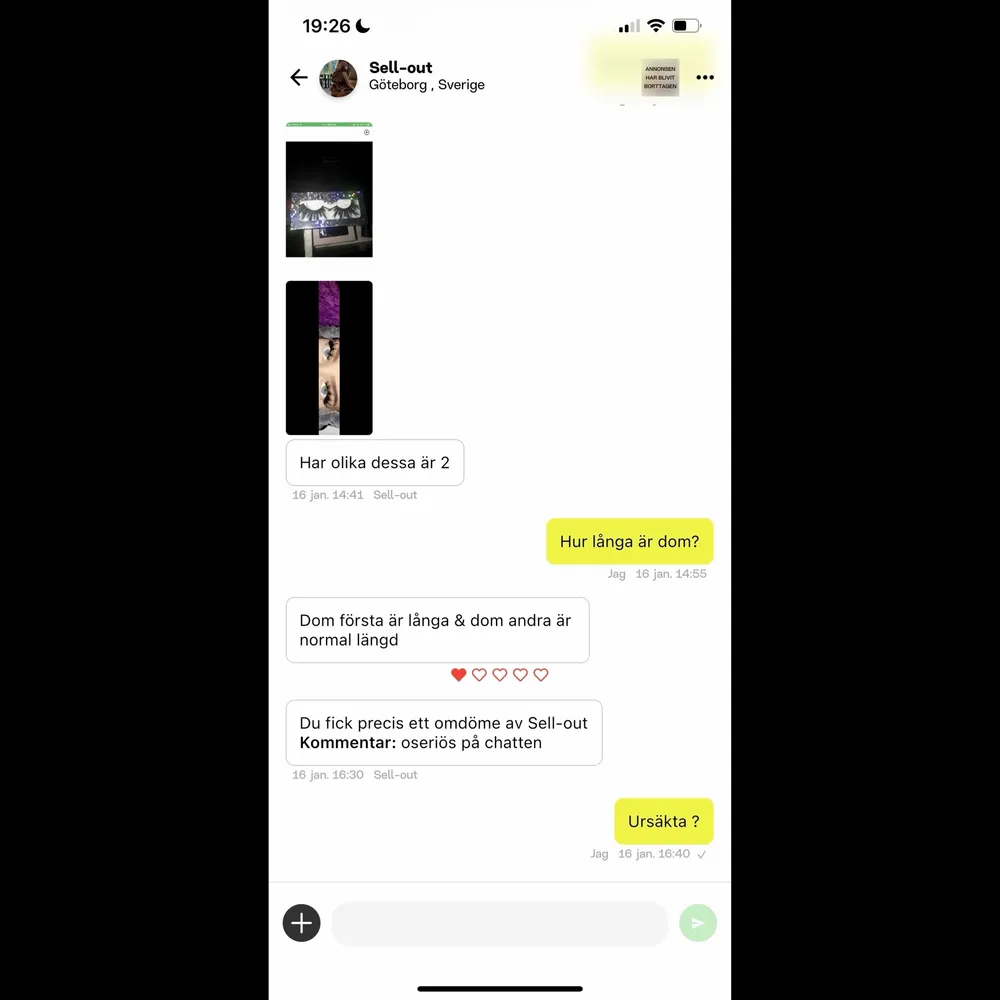 Tråkigt att oseriösa profiler ger falska omdöme, när dom aldrig köpt något från mig, akta er för dessa två❤️. Övrigt.