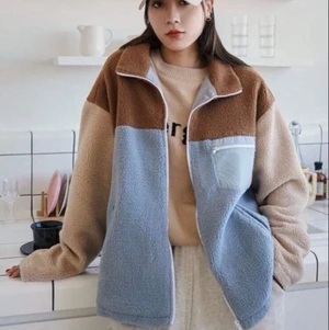 Fleece trøje i pastelfarver m - Ubrugt 