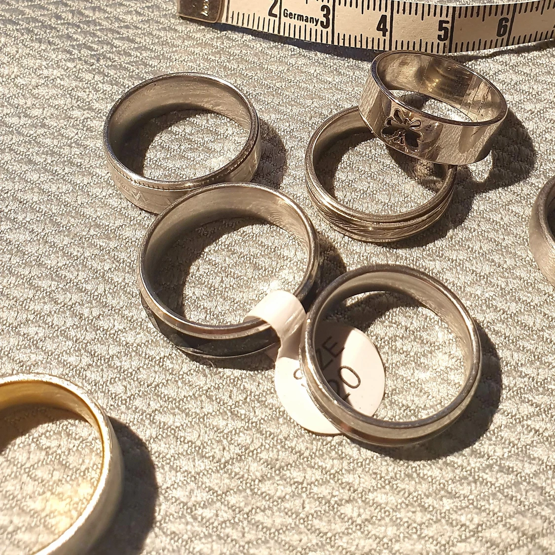 Ringar av rostfritt stål storlek 20 - 91