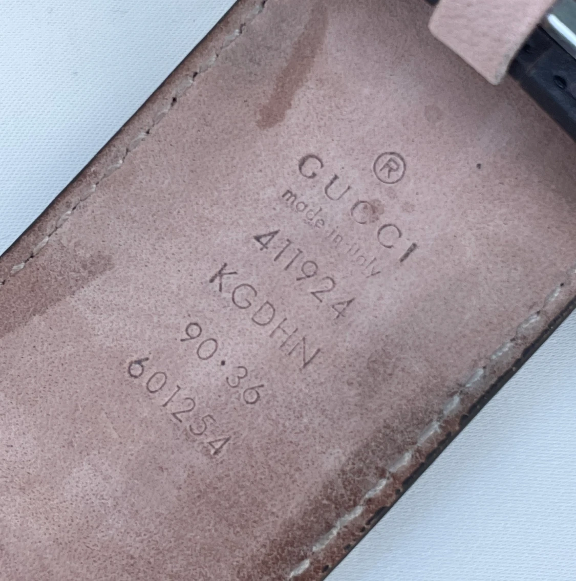 Gucci bälte - GG Supreme belt with G buckle - 91