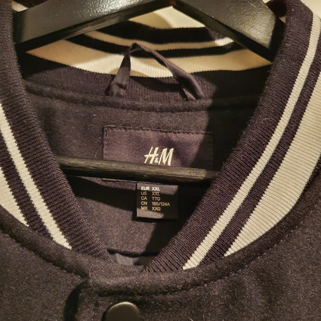 Svart college jacka - 90