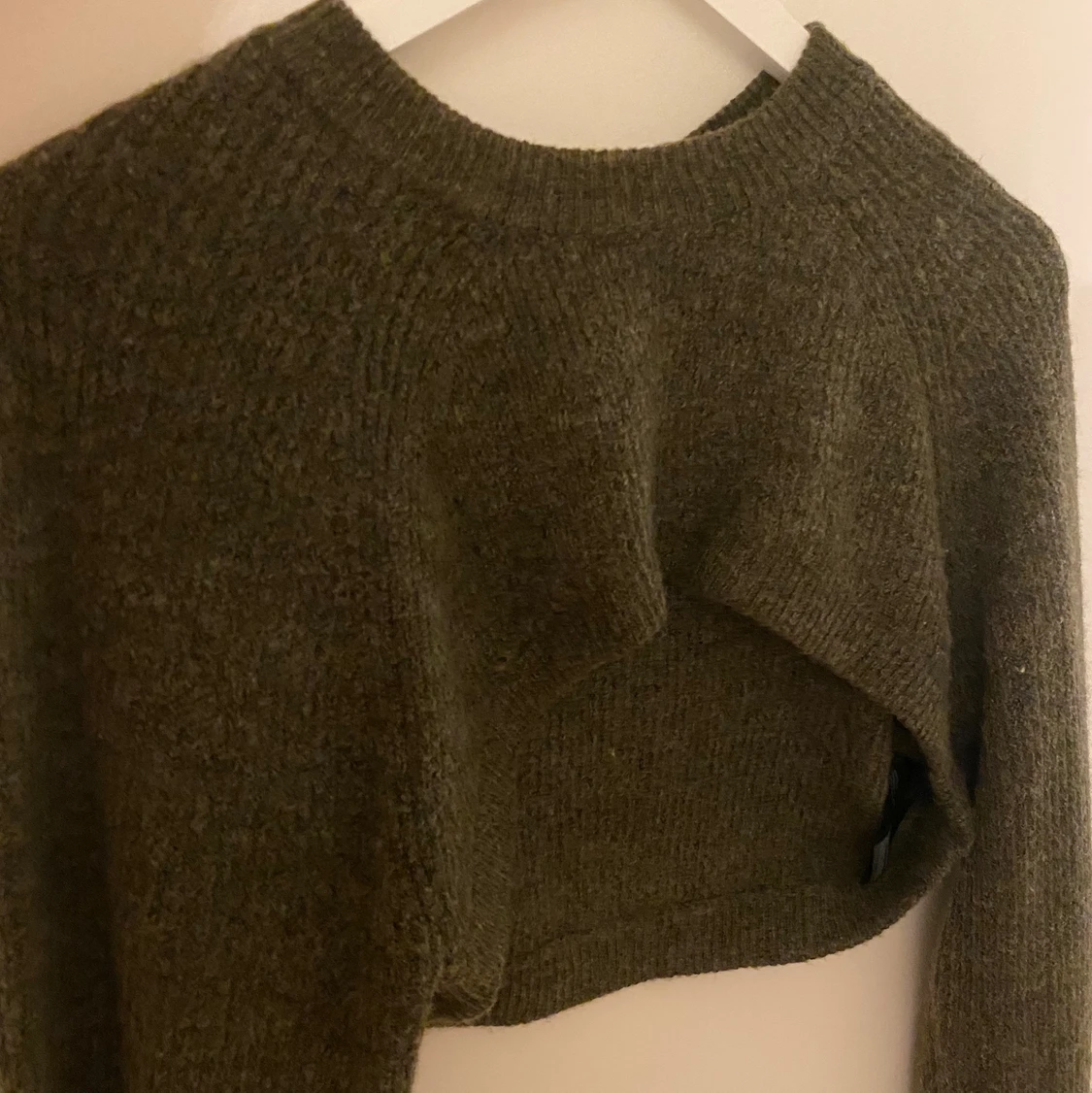 Intressekoll grön stickad - 90