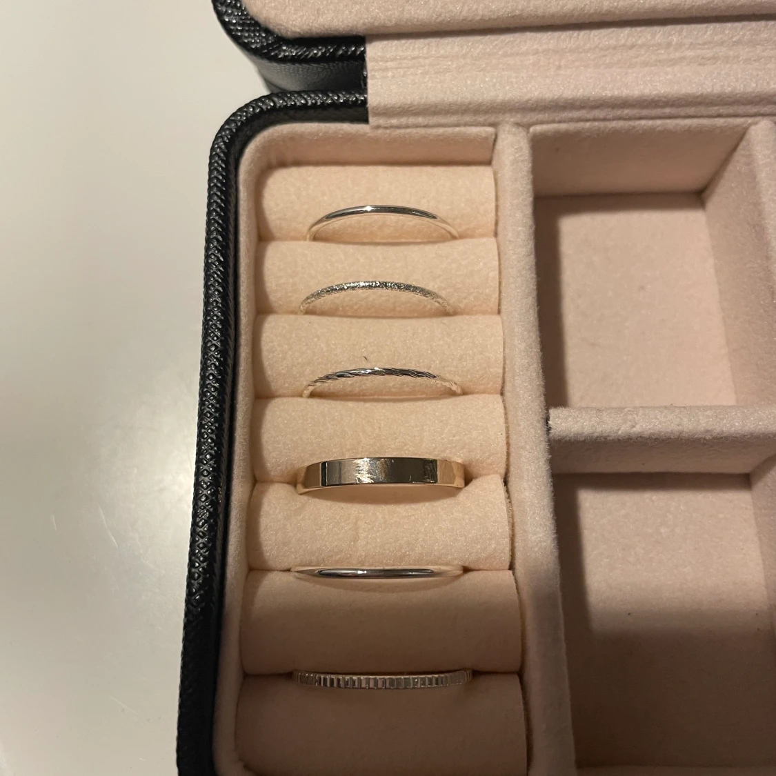 12 pack med ”silver” ringar - 90