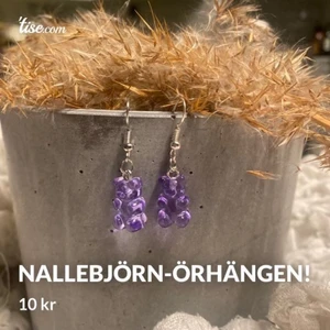 Nellebjörn-örhängen! - Nallebjörn-örhängen gjorda utav mig Ellen!                                   10 kr + 13 kr frakt!                                                                 (KÖP 4 PAR= FRAKTFRITT!) ❤️