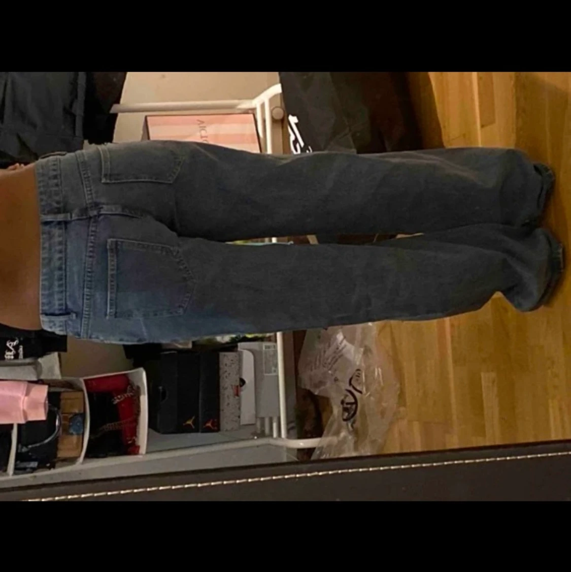 lågmidjade jeans - 90