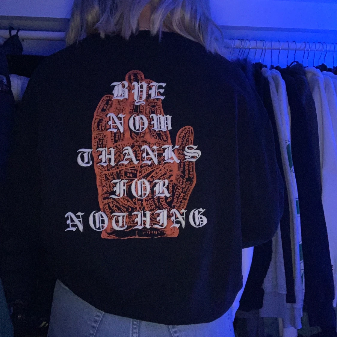 Svart college tröja strl M - 90