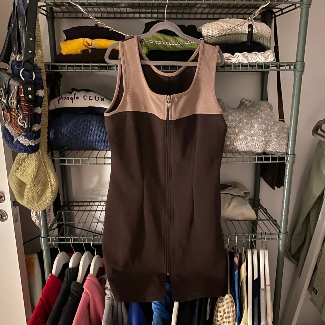 Vintage klänning med hjärtdragkedja - 91