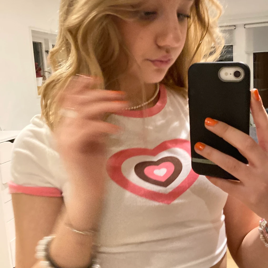 T-shirt med hjärta på