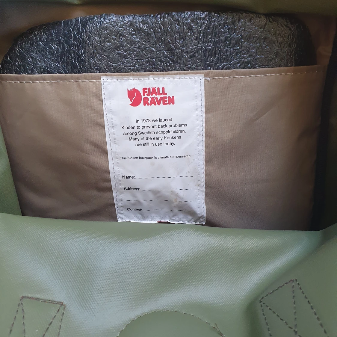 Fjällräven kånken grön  - 91