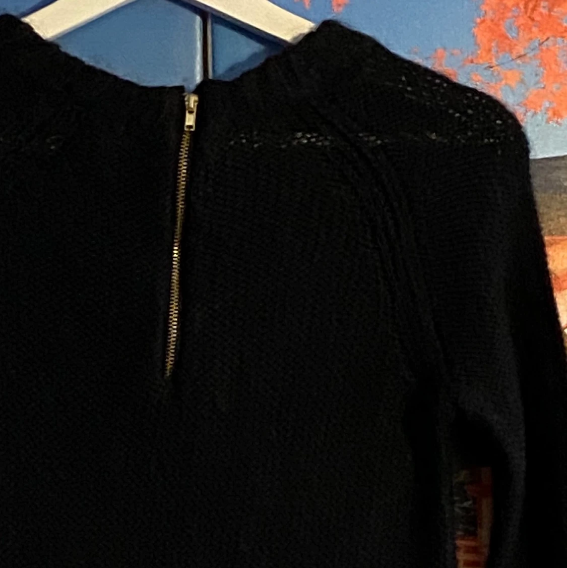 Oanvänd varm stickad tröja storlek S  - 91