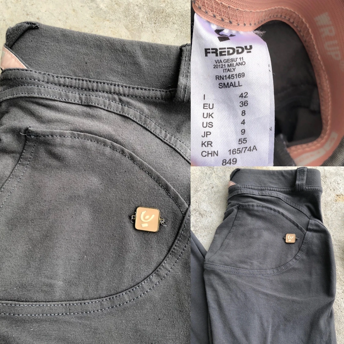 FREDDY WR.UP® Low Waist mörk grå - 91