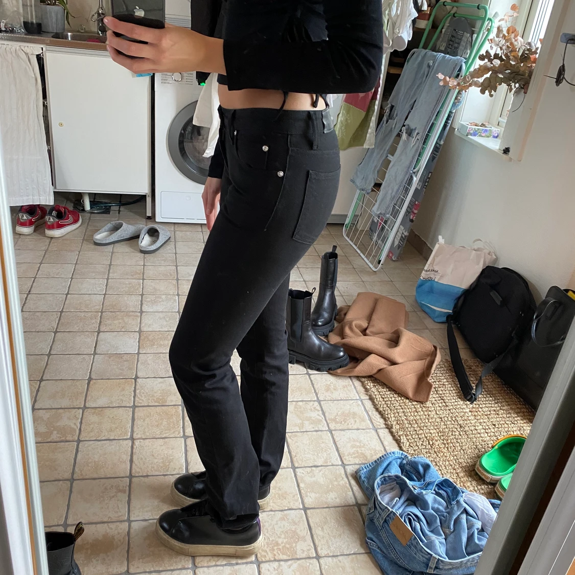 Lågmidjade jeans  - 90