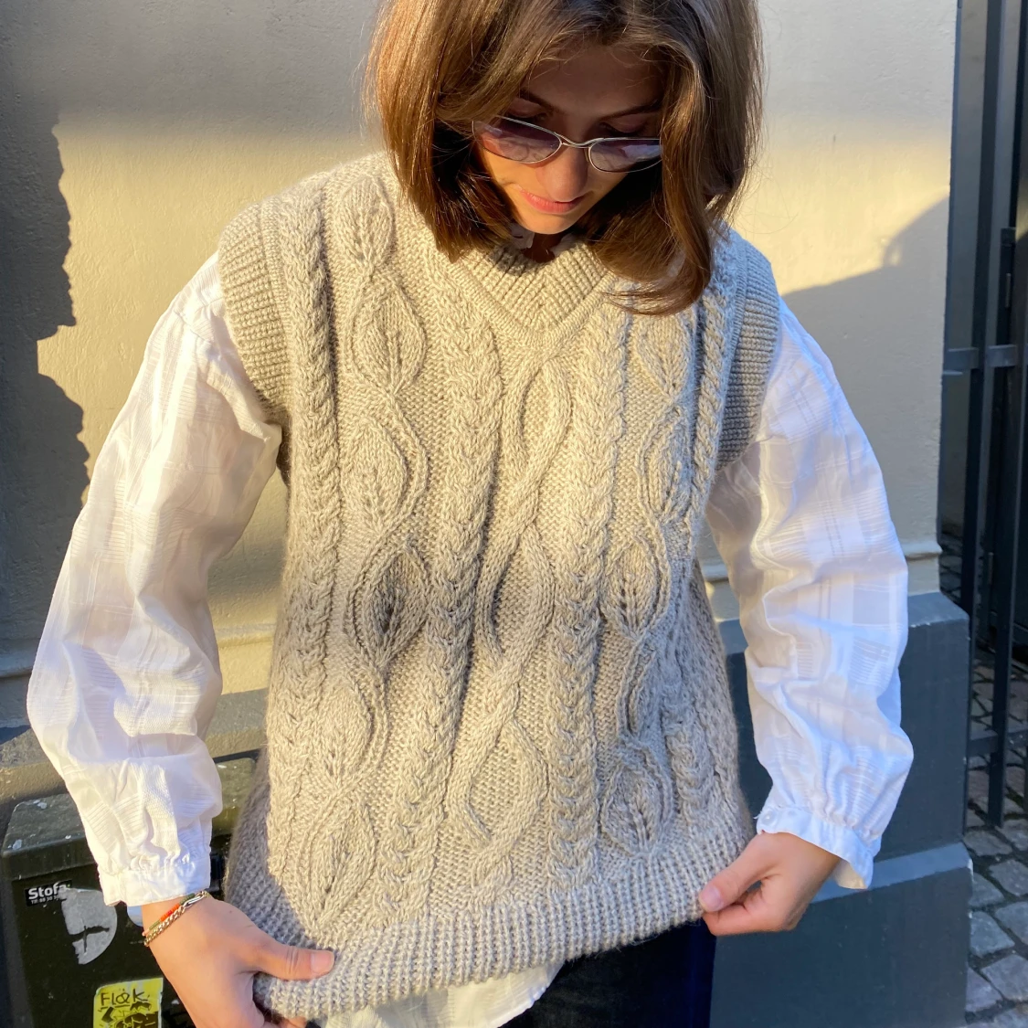 Aiayu strik vest morfar style - 91