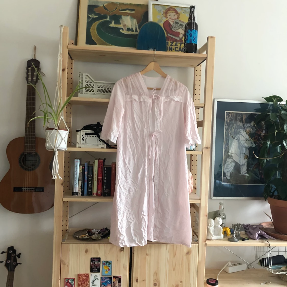 Tunn rosa morgonrock - 90