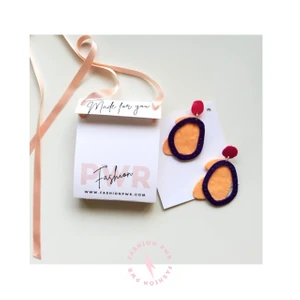 Earrings let me have some fun - Handmade earrings Let me have some fun  For all wild hearts there is always a pair of fearless earrings to match!  Buy your match here :)  All earrings are packaged in a beautiful eco-friendly box with satin ribbon.  At fashion PWR we avoid overproduction, this is an unique piece, only one pair available.  Size 9x5, 18gr.