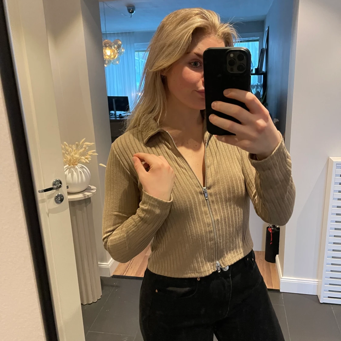 Tröja med dragkedja - 90