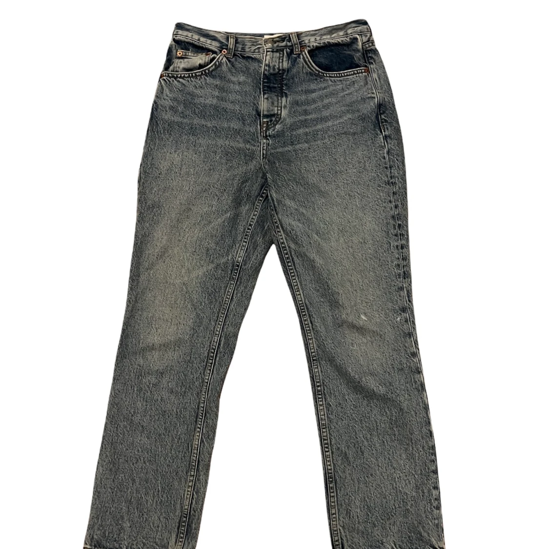 Topshop blue straight leg jeans 