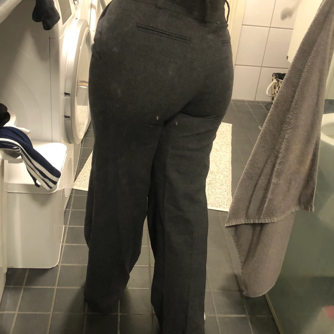 Grå kostym byxor - 91