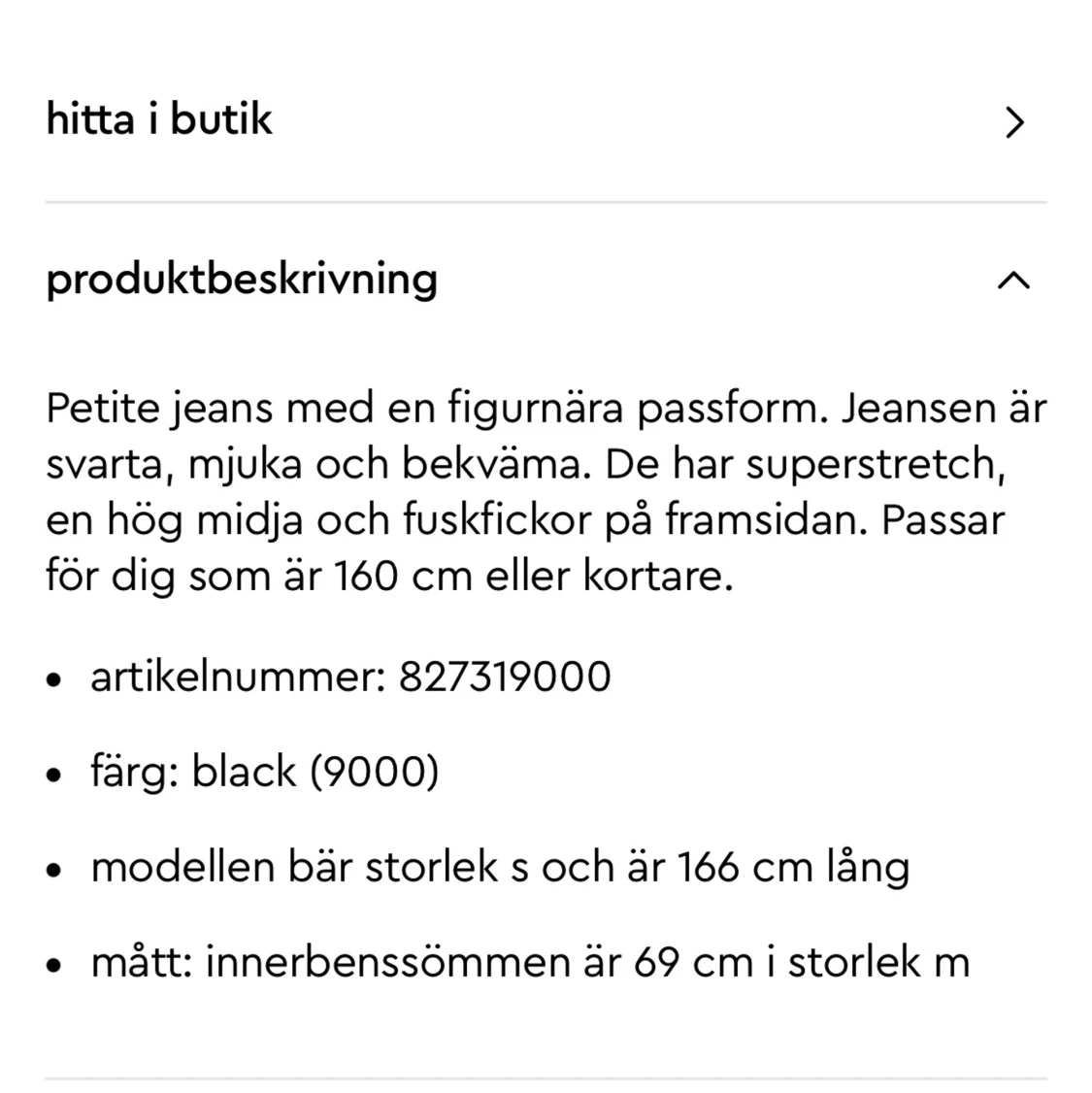 2st Molly petite jeans helt nya XS - 90