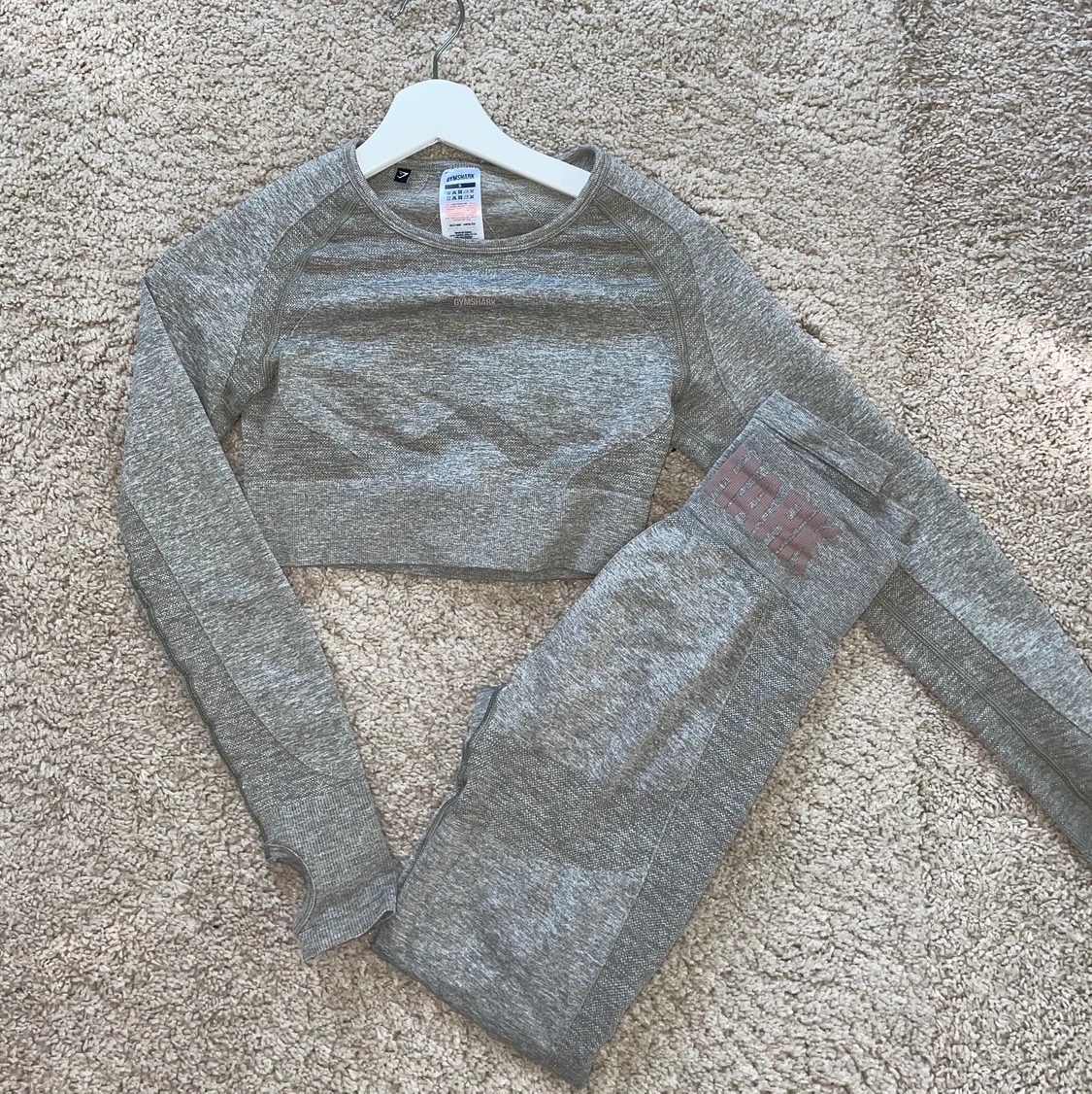 Gymshark Flex Set Khaki Marl/Taupe
