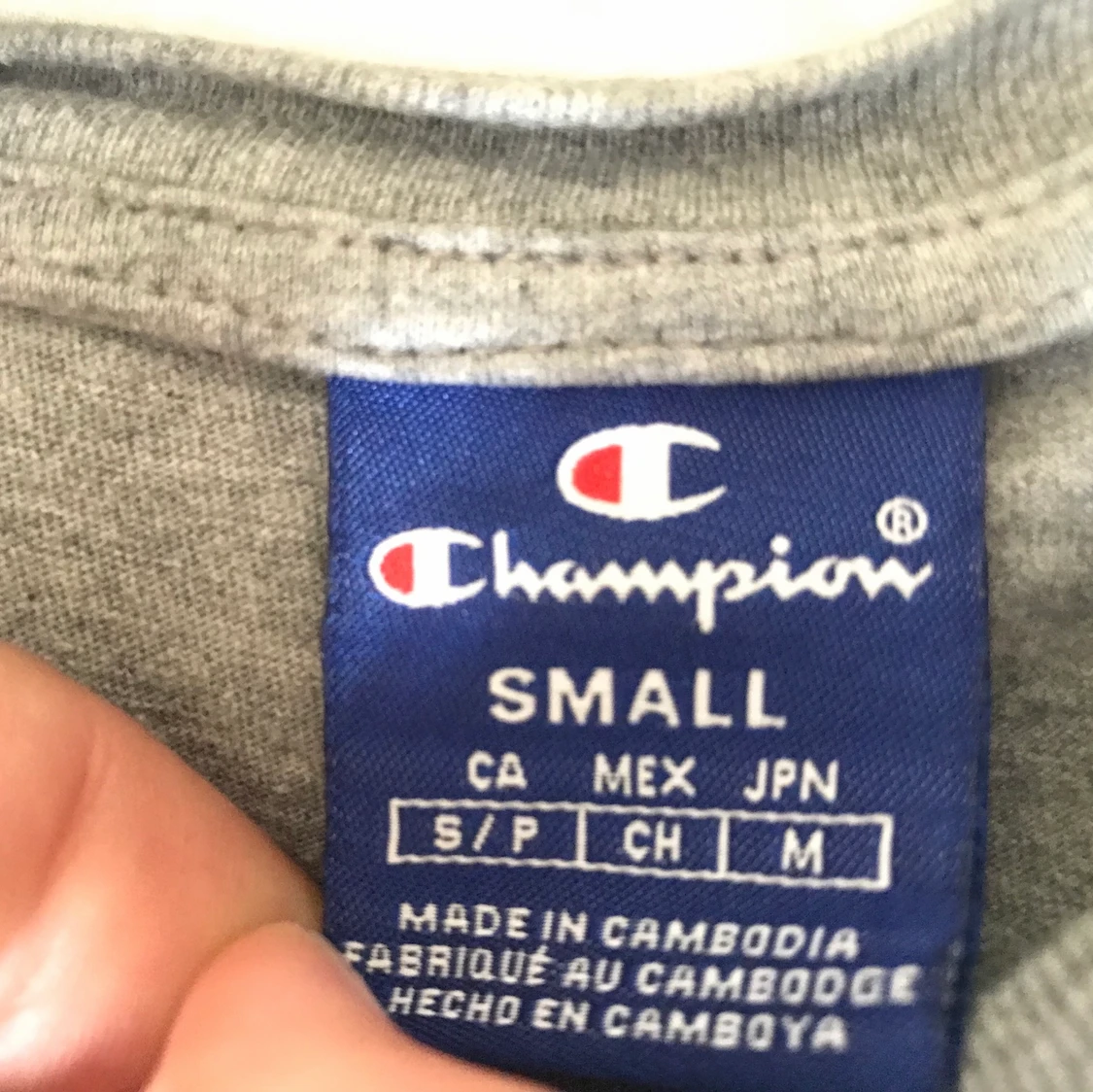 Champion grå crop topp - 90