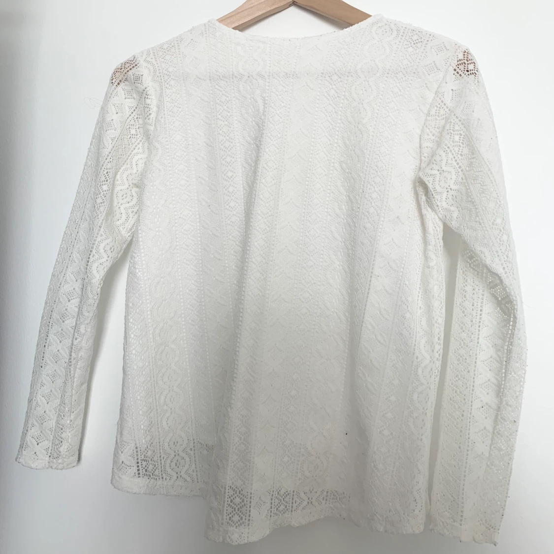 Vit späts blus  - 90