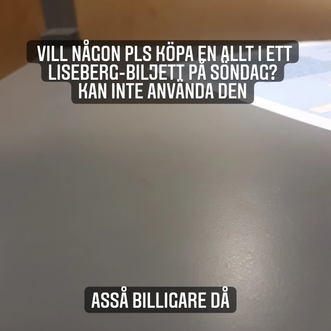Allt i ett biljett på liseberg för 13/6! Billigare