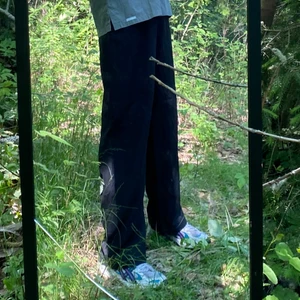 Byxor m vita sömmar - Snygga! Med ett DIY Stretchband i midjan