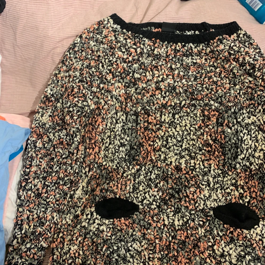 Super skön färgglad stickad tröja! - 90