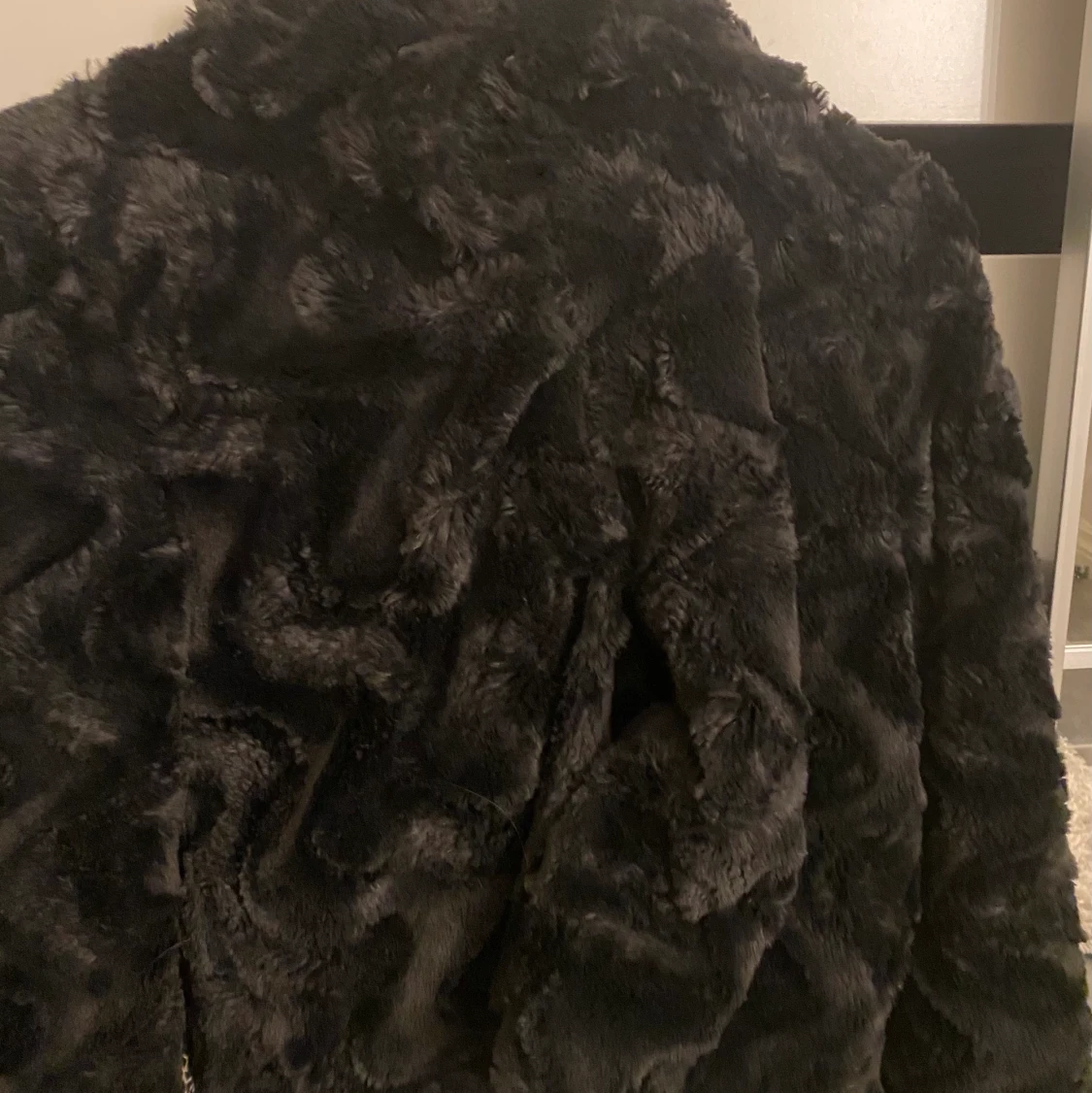 Svart pälsjacka-Veromoda XS