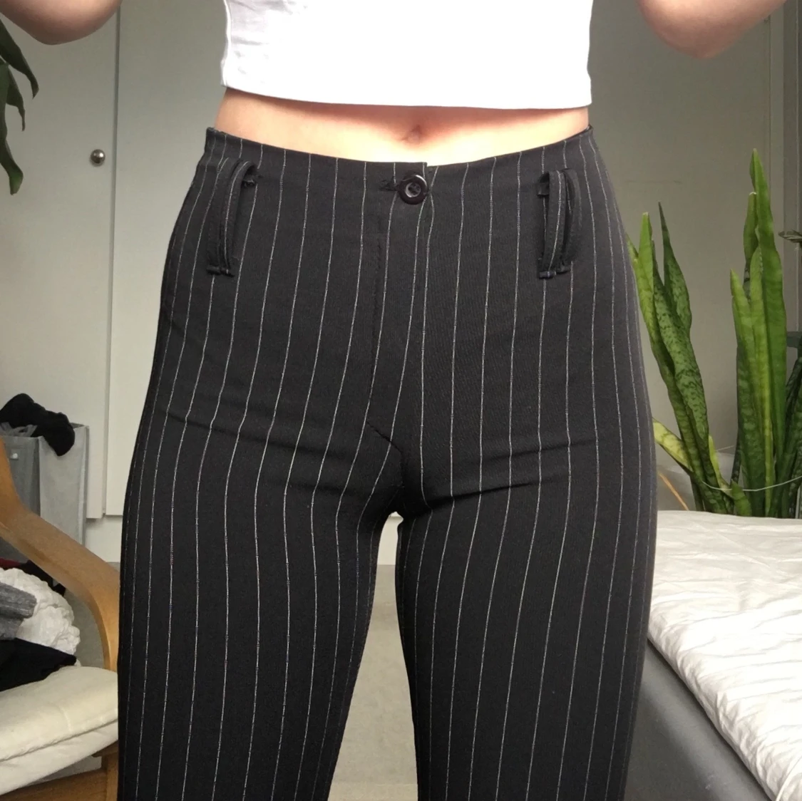 Randiga raka byxor  - 90