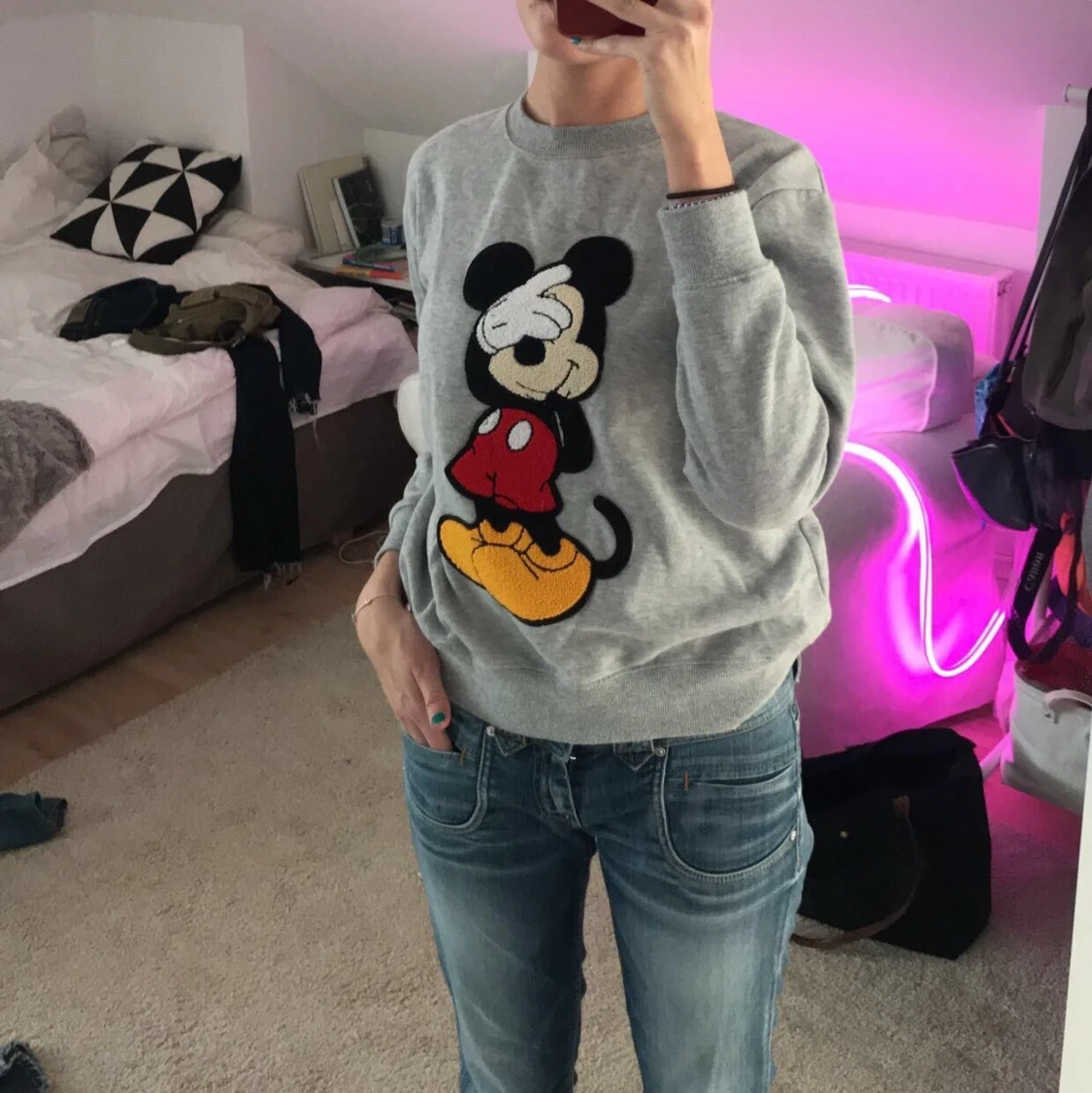 Tjocktröja med mickey