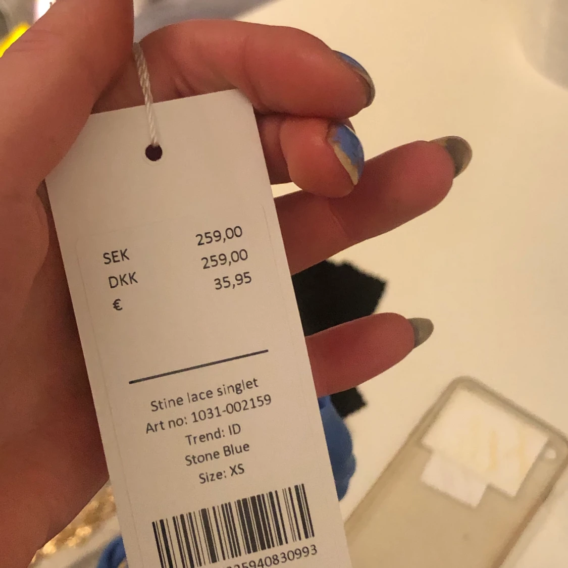 Blått fint linne - 91