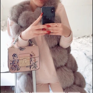 Pälsväst äkta  - Helt nyskick one size