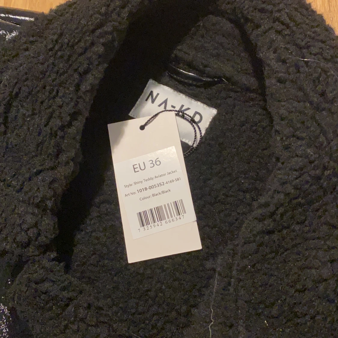 Varm skinnjacka med Teddy inuti  - 91