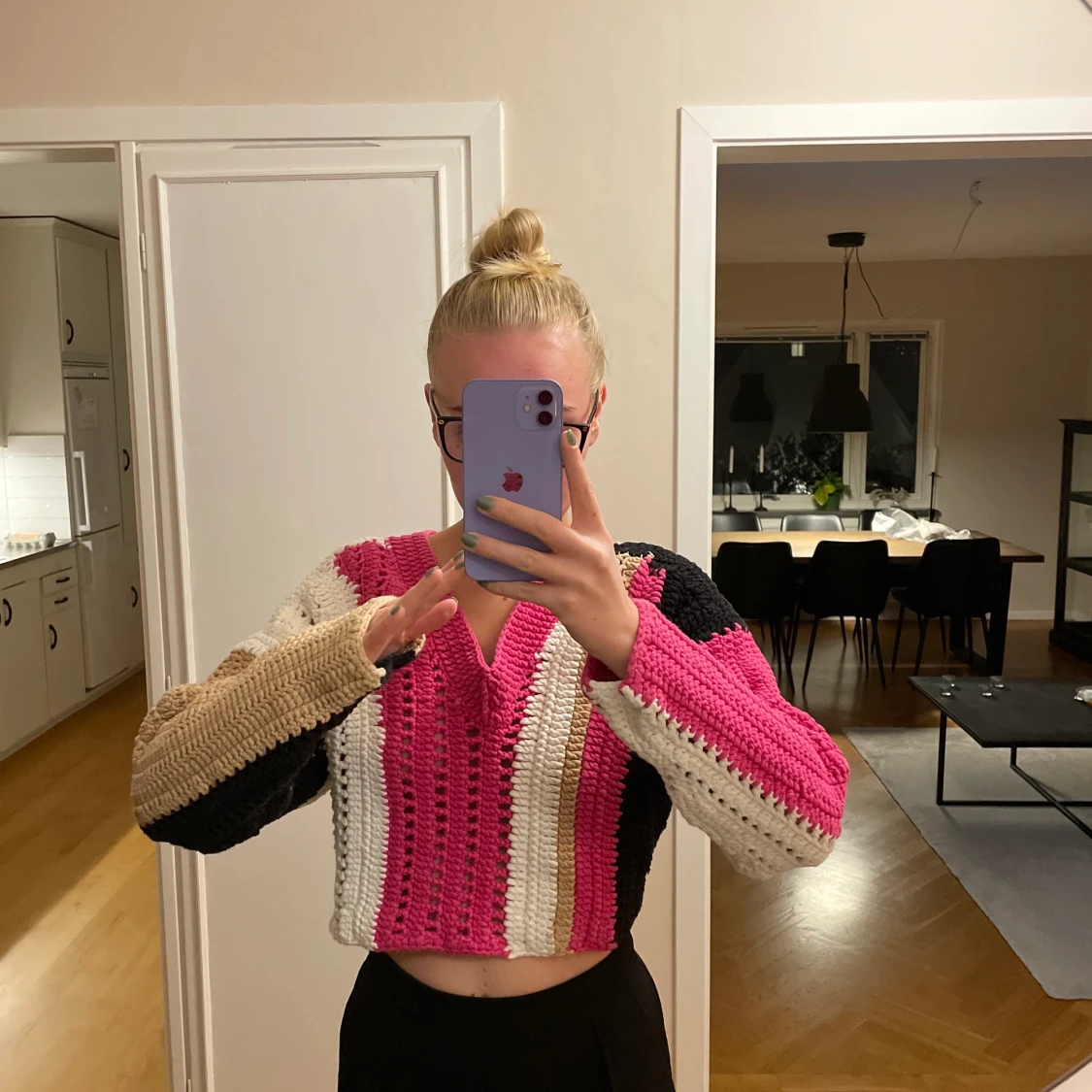 Stickad tröja🤎 - 90