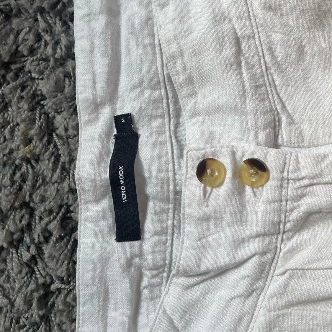 Flowy vita byxor  - 90