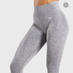 Gymshark Vital Seamless leggings  - Oanvända träningstights från gymshark i färgen ”smokey grey marl”. Storlek XS. 