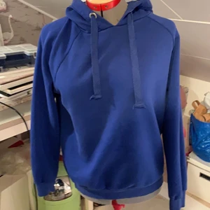 Blå hoodie - Blå hoodie från Gina tricot, storlek small