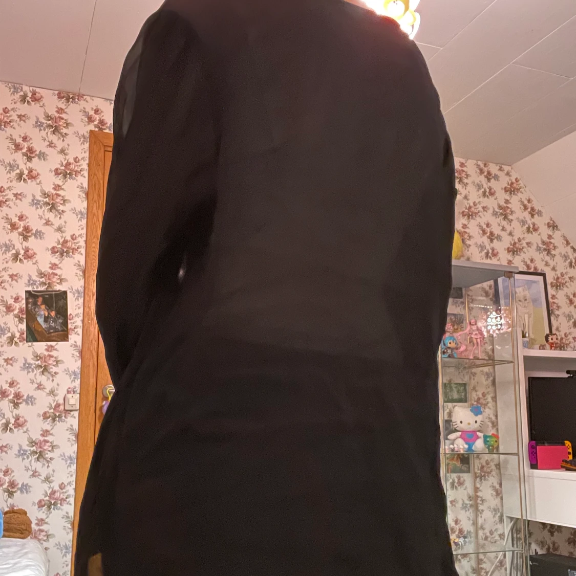 typ genomskinlig top - 90