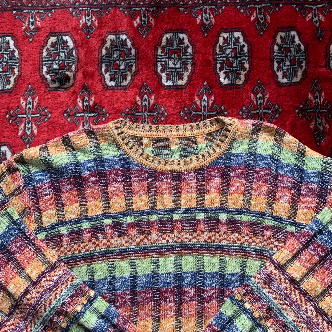 Mönstrad sweatshirt tröja - 91