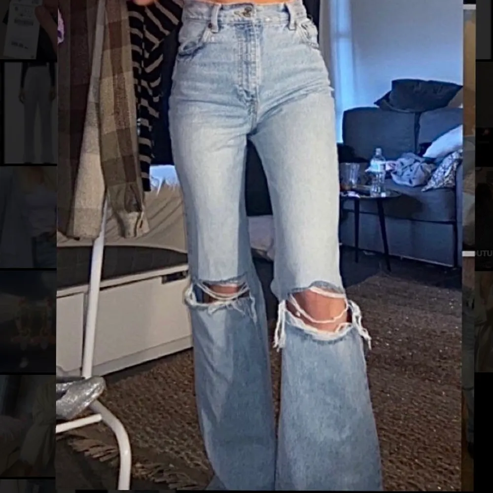 Skal selge denne kjempe fine buksen fra Zara. Pm for flere bilder.. Jeans & Byxor.