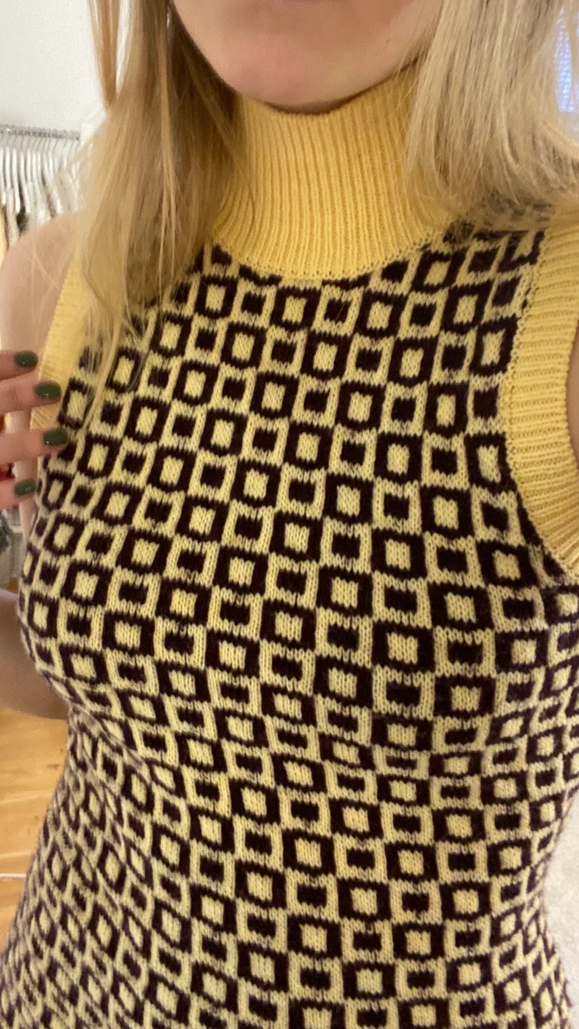 Stickad klänning - 90