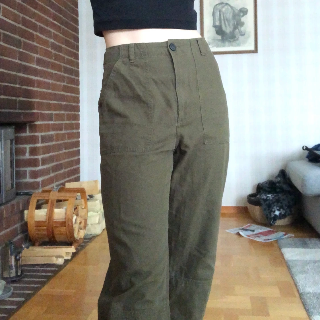 Mörkgröna byxor - 90