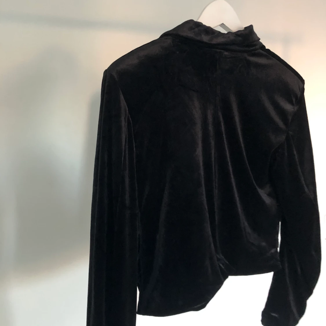 Croppad velour kavaj - 90