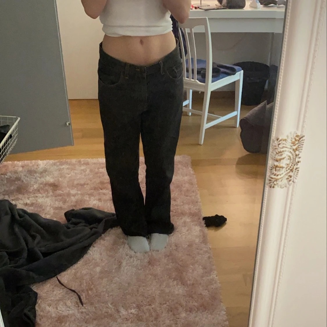 lågmidjade baggy jeans - 90
