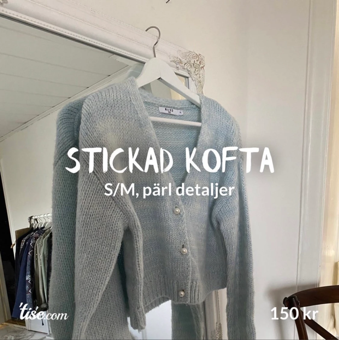 Stickad kofta